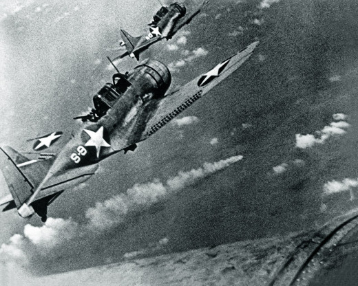 Official U.S. Navy photo 80-G-17054, taken during the Battle of Midway