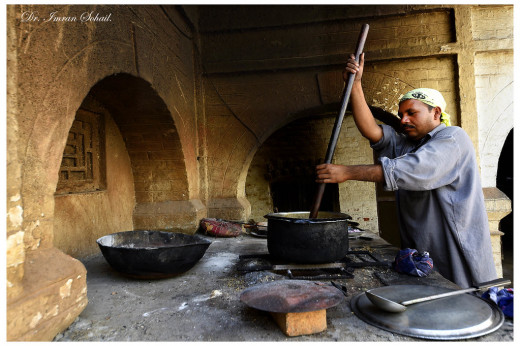 A cooking corner in the dormitory