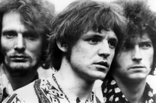 From left: Ginger Baker, Jack Bruce, and Eric Clapton.
