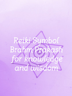 Reiki Symbol Baraham Prakash the symbol of increasing knowledge and wisdom and the link with universe Energies