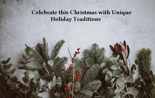 Take charge this holiday season and create all new traditions this year!