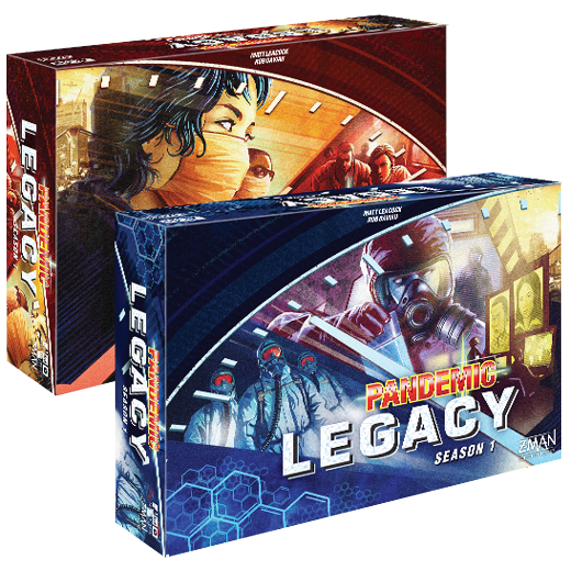 Pandemic Legacy Red and Blue versions
