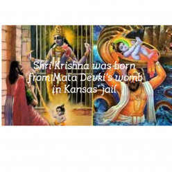 Madbhagwat Puran in one Shalok from birth to whole life of Shri Krishna