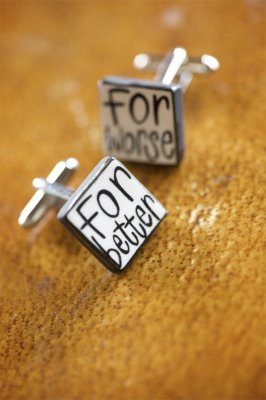 Cufflinks to Remember Your Wedding Vows!