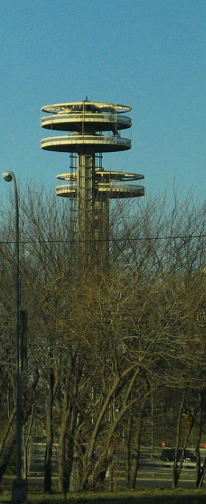 The 1964-65 World's Fair's observatory towers, 2006.  According to the movie "Men in Black" there were space ships.