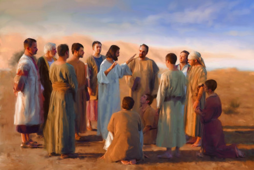 Jesus and disciples