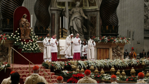 Midnight Mass on Christmas Eve from the Vatican--a sacred ritual