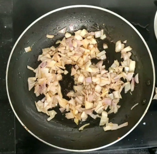 Sauteing onion in same pan