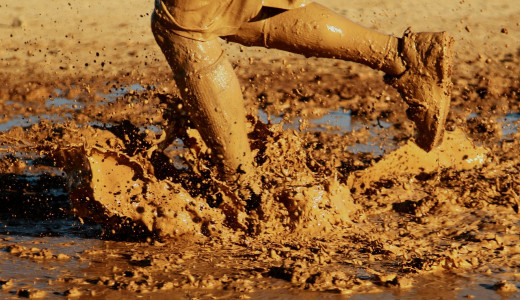 Running in mud, Image by David Mark from Pixabay