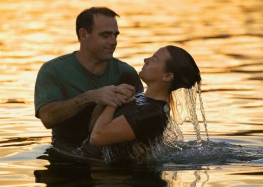 Baptism by immersion