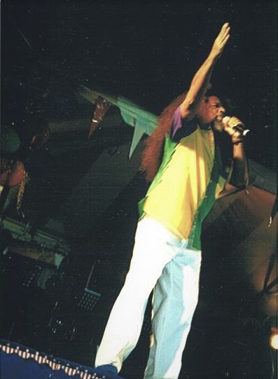 Calypsonian (Crazy) performing during Calypso Revue
