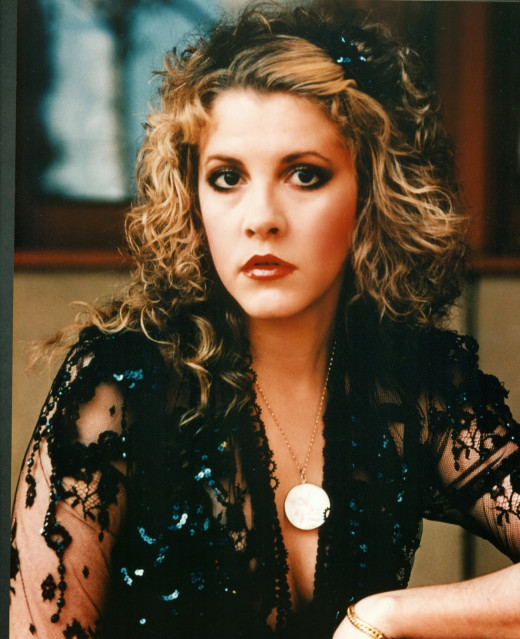 Stevie Nicks posing in the 1980s. 