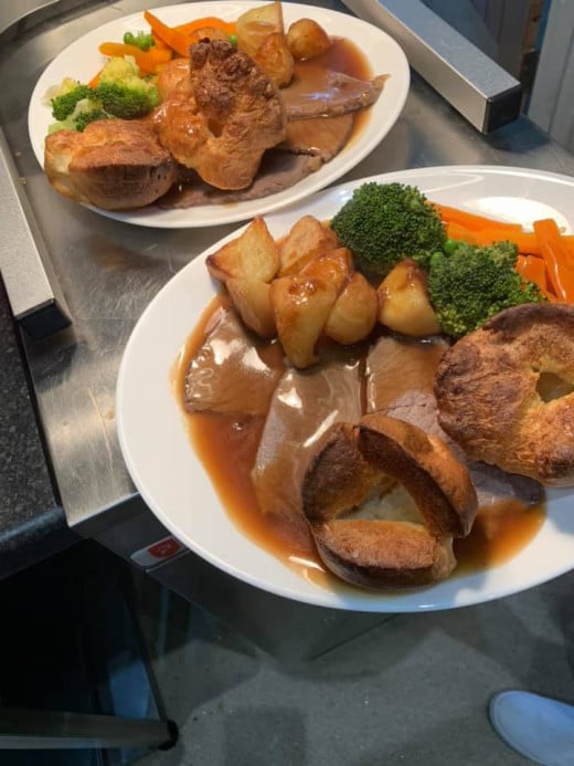 Roast beef with Yorkshire Pud