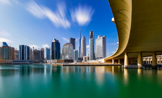 Dubai’s Skyline from the Business Bay Area