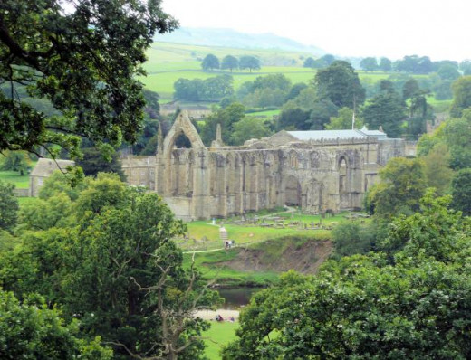 Bolton Abbey as many a walker will see it in its semi-woodland setting