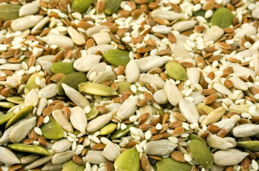 Nuts and Seeds for Magnesium, Tryptophan and  Omega3