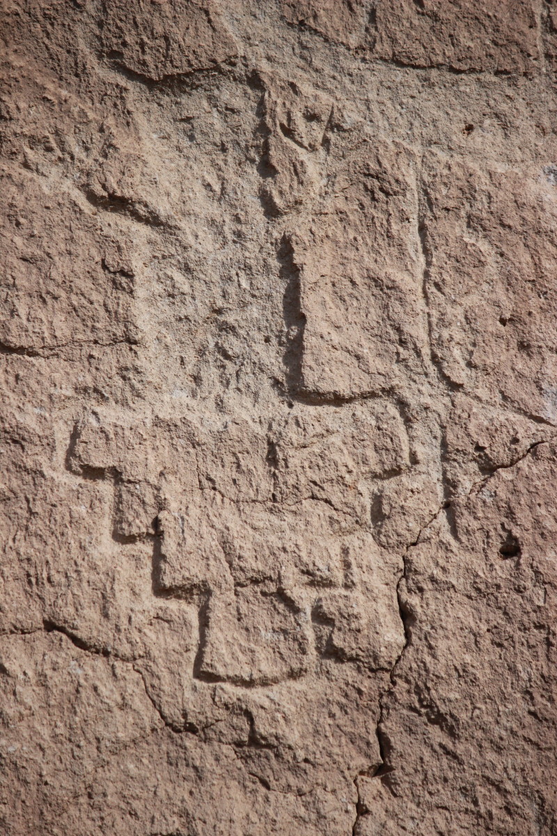Petroglyph at the Bandelier National Monument.
