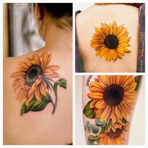 Sunflower tattoos