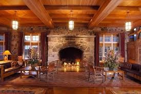Lodge Lobby Fireplace