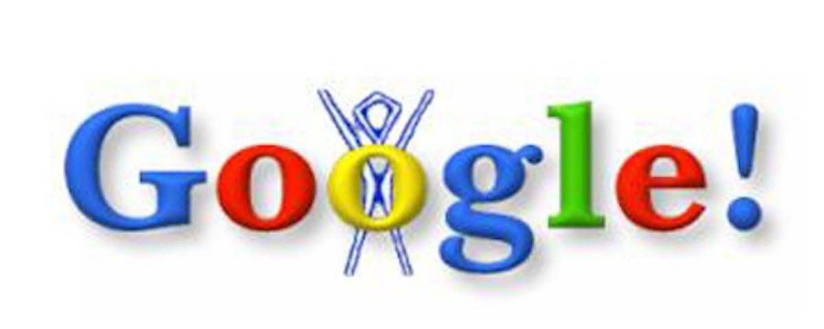 Google'n ilk doodle' - Burning Man ubuk ekli.