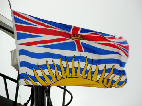 Provincial flag of British Columbia 