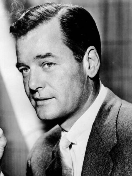 Gig Young posing for publicity shot during the Hollywood Palace.