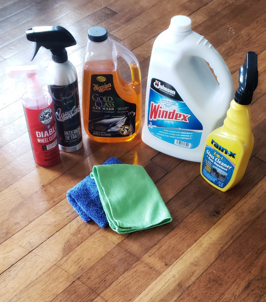 My car cleaning arsenal 