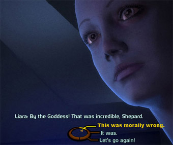 Screenshot from Mass Effect, courtesy Gawker. 