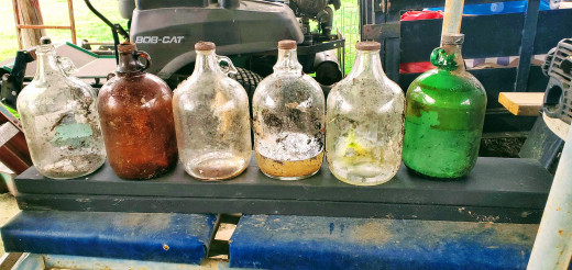 My junk pile vinegar jug collection