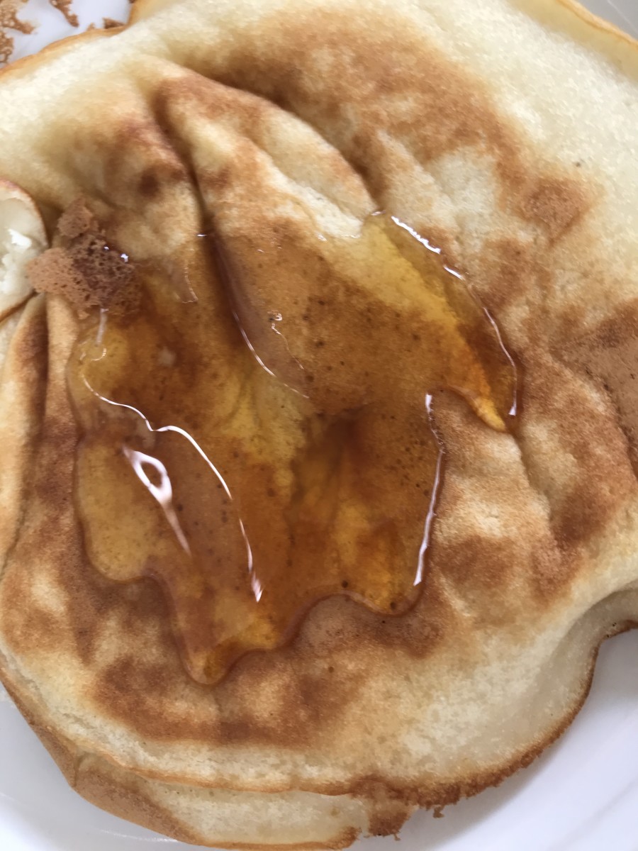 Pancake with Honey Syrup