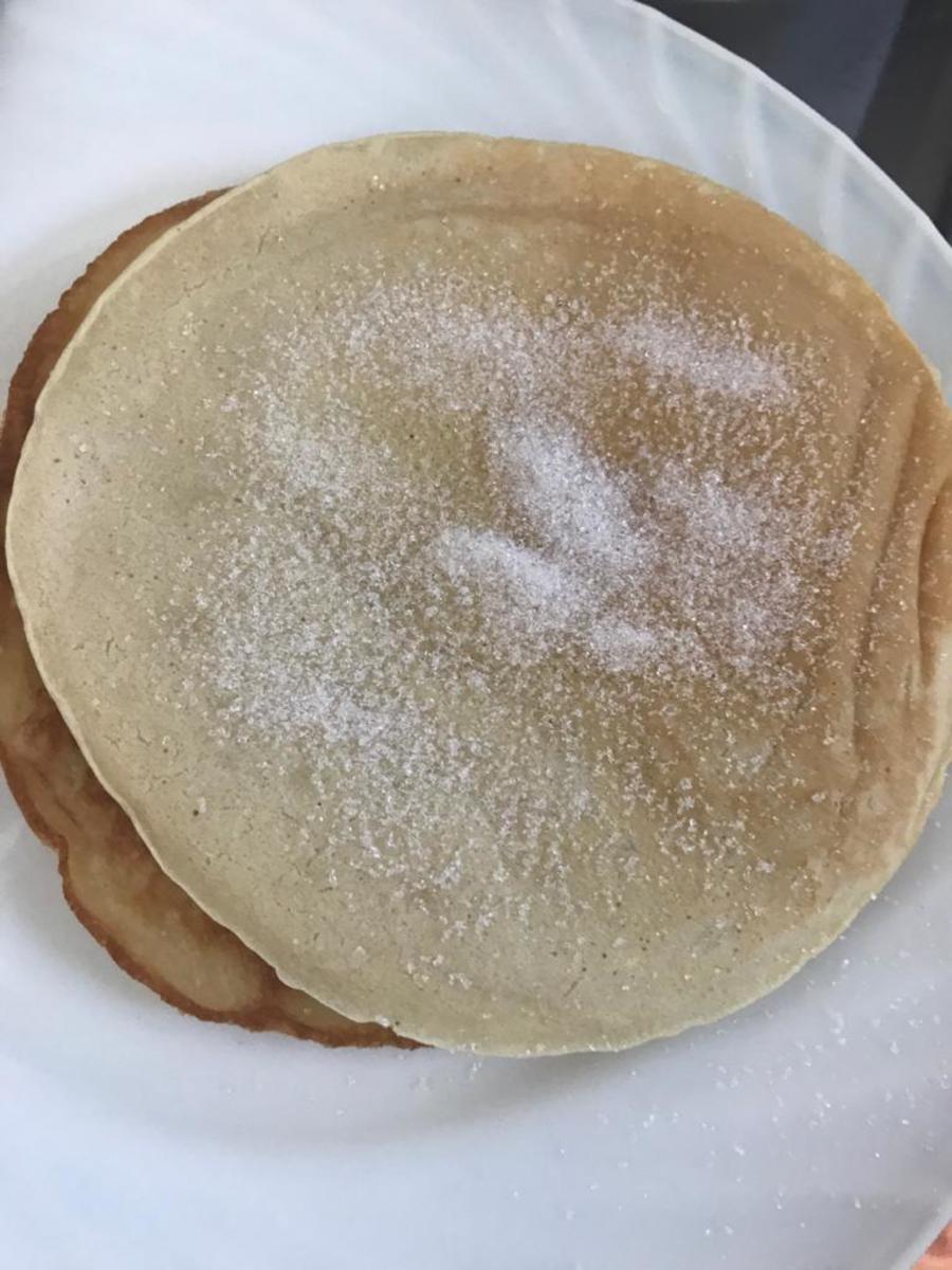 Pancake with Margarine and White Sugar