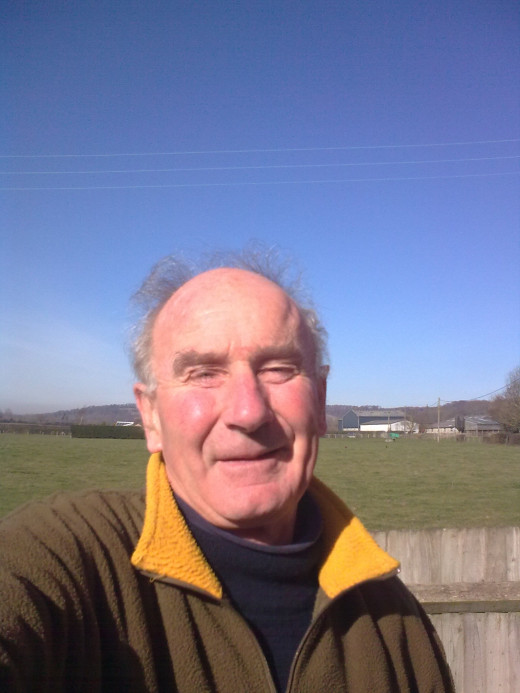 The author on a rare sunny day