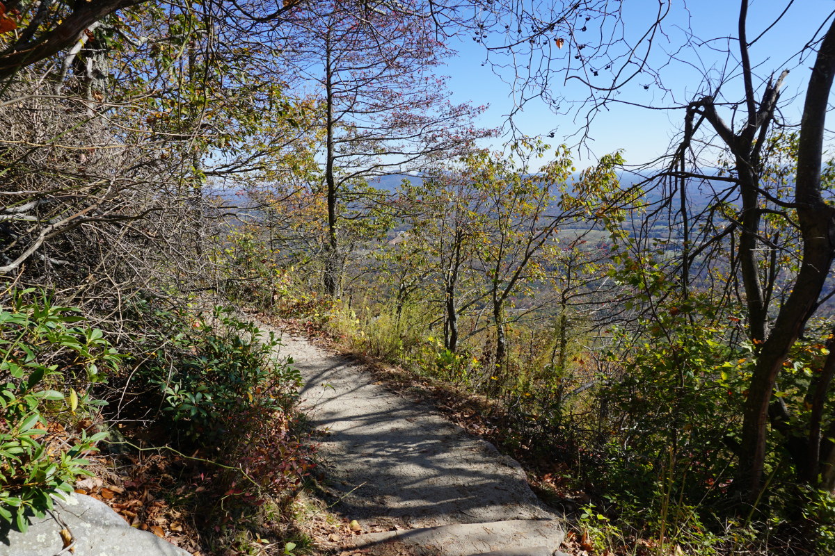 Scenes along the Jomeokee Trail at Pilot Mountain State Park - Pinnacle, NC