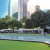 Downtown Houston during the Bayou City Art Festival