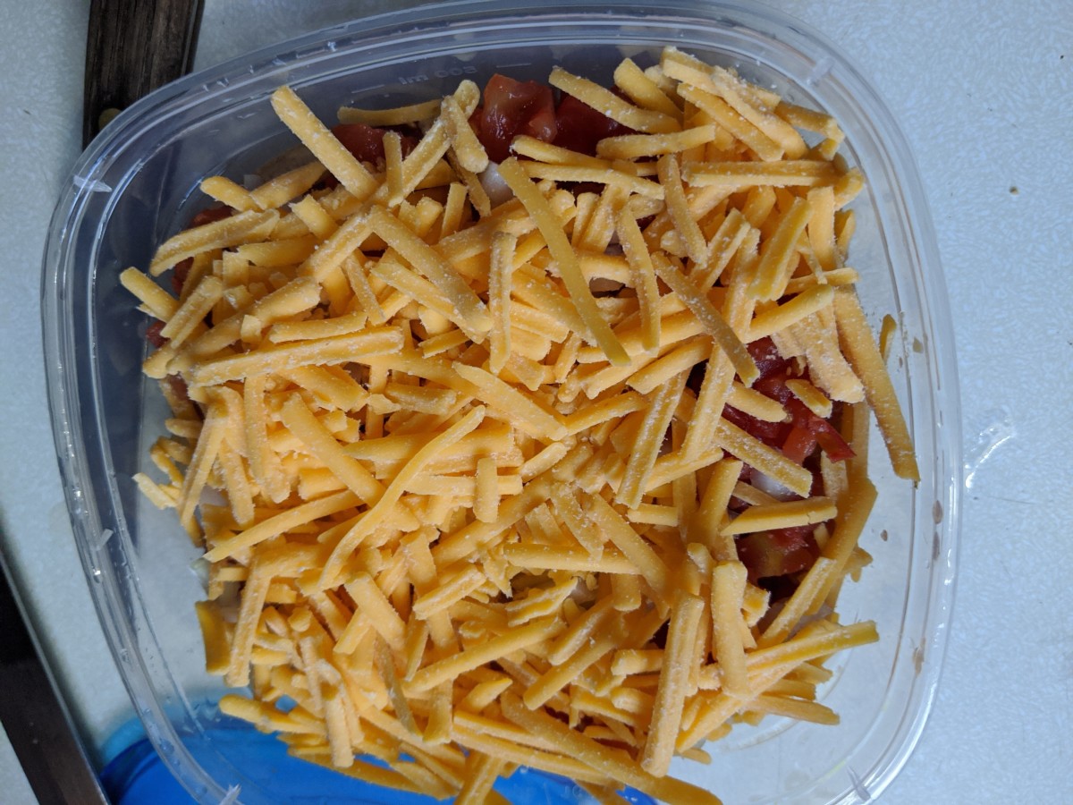 cover with cheddar shredded cheese