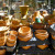 Regular clay pots in addition to numerous decorative ones
