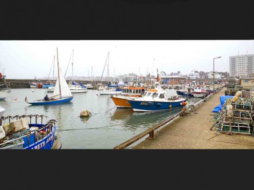 Bridlinton Harbour from the South Side/Arm