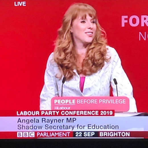 Deputy Labour leader:  Angela Rayner.
