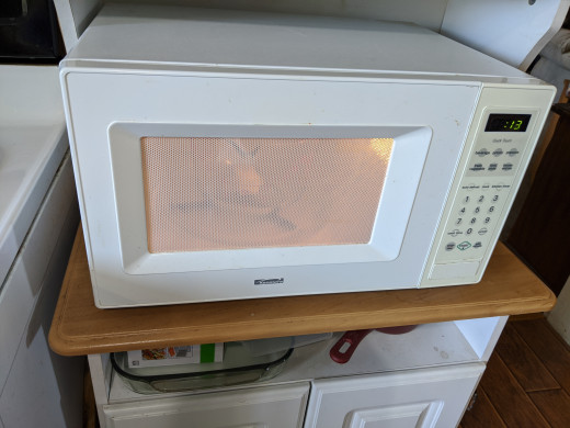 Microwave, 40 seconds until melted