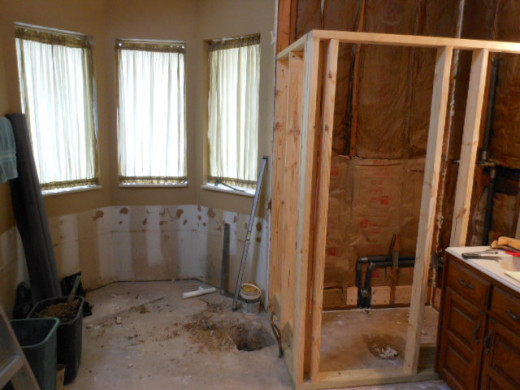 Partial rebuild of Shower