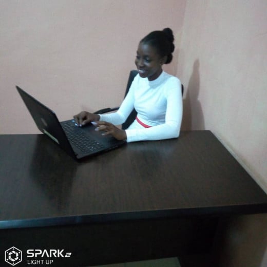 Medical Statistician her office in Nigeria
