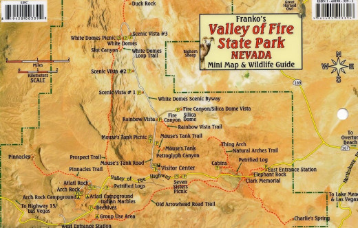 Map of Valley-of-Fire