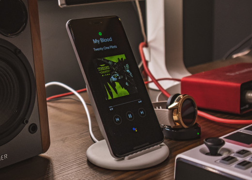 A wireless charging stand
