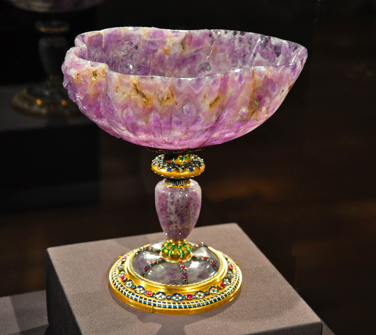 An amethyst cup from the Louvre museum