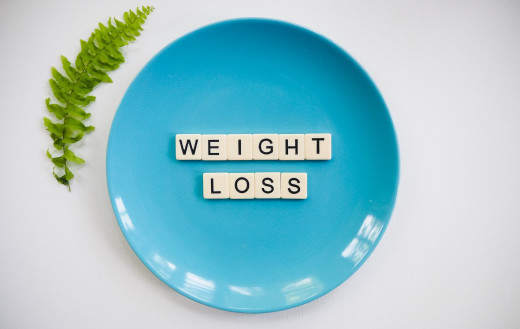 Scrabble pieces on a plate