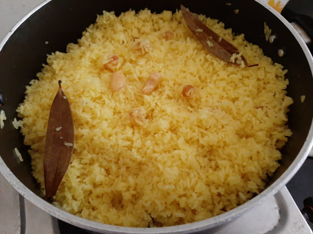 Basmati Pulao (Sweet Rice) Is a Traditional Bengali Dish Prepared