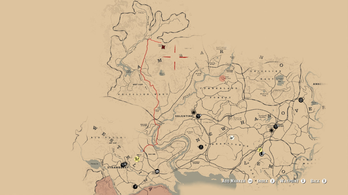 The location of the first map for the poisonous trail treasure in Red Dead Redemption 2
