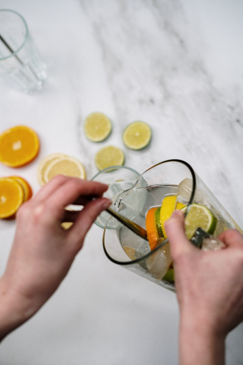 Drink plenty of fluids especially homemade 