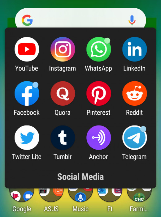 Many of these social media are also available on mobile.