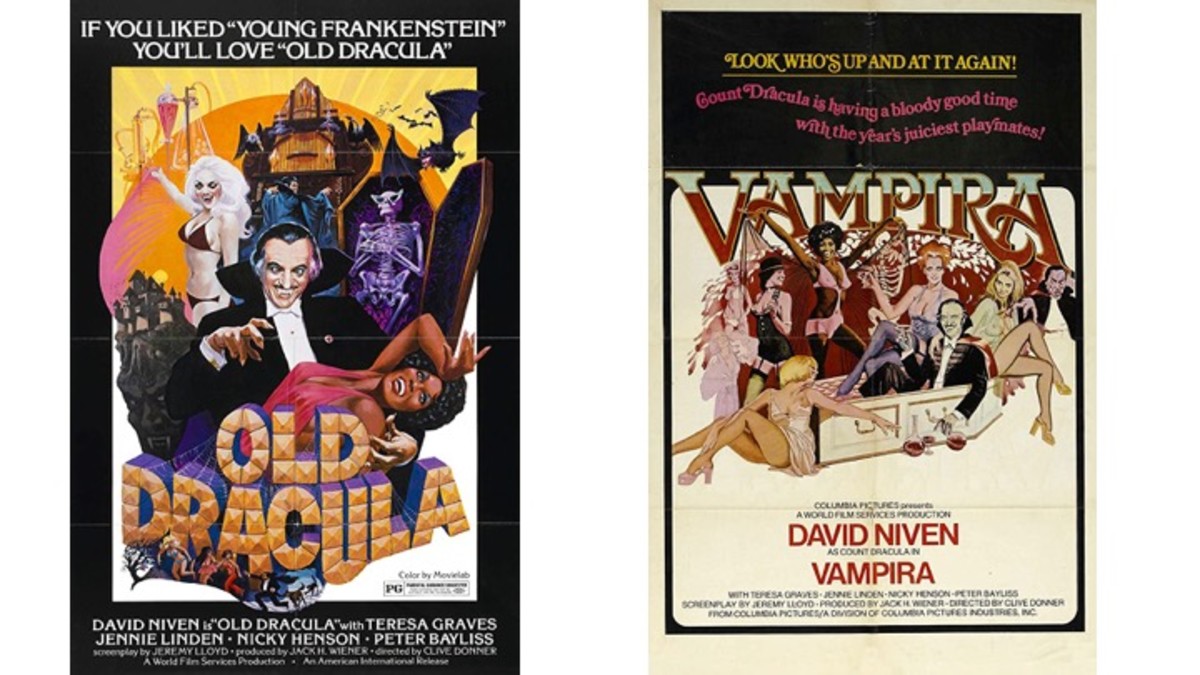 Old Dracula / Vampira Movie Posters